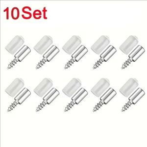 Bộ 100/50 chốt đỡ kệ vít tự ren kèm bọc cao su chống trượt chốt cố định vách ngăn dùng cho tủ bếp tủ kho giá sách kệ sách