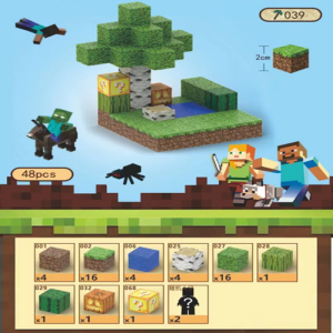 [Tặng Nhân Vật]Đồ Chơi Mô Hình Lắp Ráp Các Khối Nam Châm Block Min3craft Nam Châm Đồ Chơi Xây Dựng