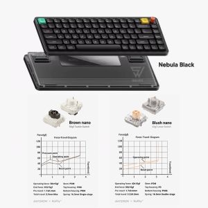 【SG】 NuPhy Air75 V3 Ultra Slim Low Profile Wireless Mechanical Keyboard Gateron Gen 3 Switch Silent Knob