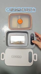 [✅SG Stocks] 1000ML Wireless Electric Heating Lunch Box 12000mAh Rechargeable Portable Food Warmer 304 Stainless Steel