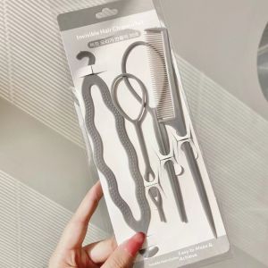 Taidu Hidden tạo kiểu tóc Bộ dụng cụ Cho Dễ Dàng Bện Và Ponytail Làm-Thời Trang thiết kế hình học Cho Người Lớn Và Trẻ Em