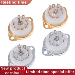 Fleeting time 1Pc chassis mount 9pin tube socket for EL84 ECC82 6922 12AX7