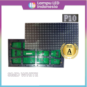 MODUL LED P10 RUNNING TEXT SMD WHITE FULL OUTDOOR TALLED