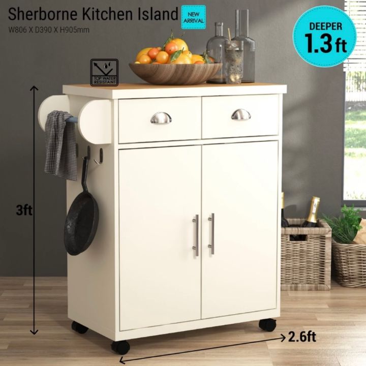 Luxe: Sherborne Kitchen Island | Storage Cabinet Organiser | Cupboard ...