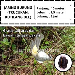 JARING BURUNG SIAP PAKAI JARING BURUNG PERKUTUT PIKAT JEBAKAN BURUNG TRUCUKAN