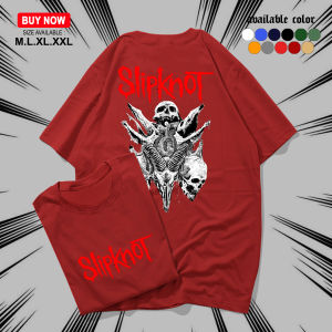 KAOS DISTRO SLIPKNOT BAND EVIL - KAOS PRIA DAN WANITA LENGAN PENDEK UKURAN M.L.XL.XXL ATASAN KERAH BULAT BERBAHAN KATUN - ATASAN PRIA WANITA COD