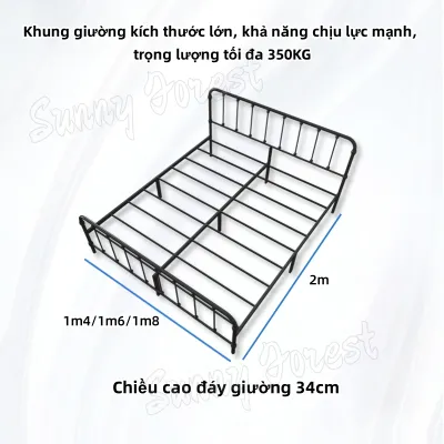 Giường sắt Giường Pallet Cao Cấp sắt sơn tĩnh điện nhiều kích thước BH 3 NĂM