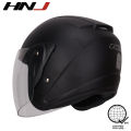 HNJ A4-002 Motorcycle Helmets Half Face for Women Clear Visor Motors Helmet with Men. 