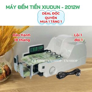 Máy đếm tiền Xiudun 2012W. có chức năng cộng dồn phân biệt các mệnh giá tiền lẫn loại không cùng mệnh giá