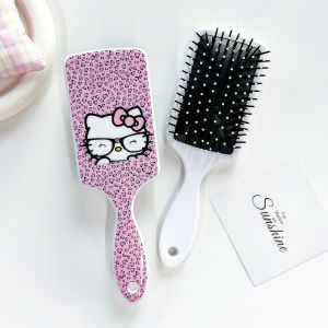 Cartoon Cute Girl Heart Sanrio Hello Kitty Cushion Comb KT Cat Shaking Comb Square Curling Comb