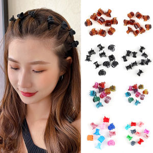 1cm 1.5cm 10Pcs/Pack Hair Claw Clips for Women Girls Accessories Black Brown Transparent Plastic Mini Claws Hairclip Clamp Gifts