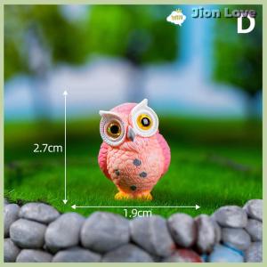 Jion Love Mini resin động vật cú bức tượng nhỏ vi cảnh quan xe Bảng điều khiển nhà máy tính để bàn Đồ trang trí