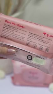 Thùng 10 gói khăn ướt Gummi Cao Cấp không cồn không parabens cao cấp dành cho em bé Vuadienmay