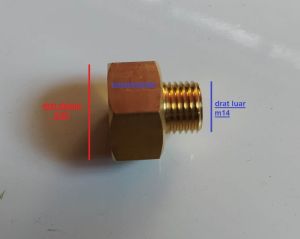 NEPEL KONVERTER ADAPTOR KONEKTOR SELANG GUN JET CLEANER M22 TO KE M14 vlok sok m22 m14 konektor nepel stik gun adapter sambungan sok luar dalam sdd sdl untuk lakoni laguna 70