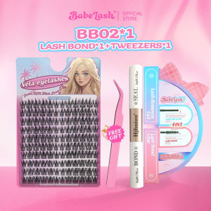 BABELASH Lash Glue & Remover Kit – Super Strong Hold Latex Formula Hypoallergenic For Sensitive Eyes