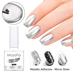 Manicure metallic glue silver painted glue mirror phototherapy nail art high density metal glue