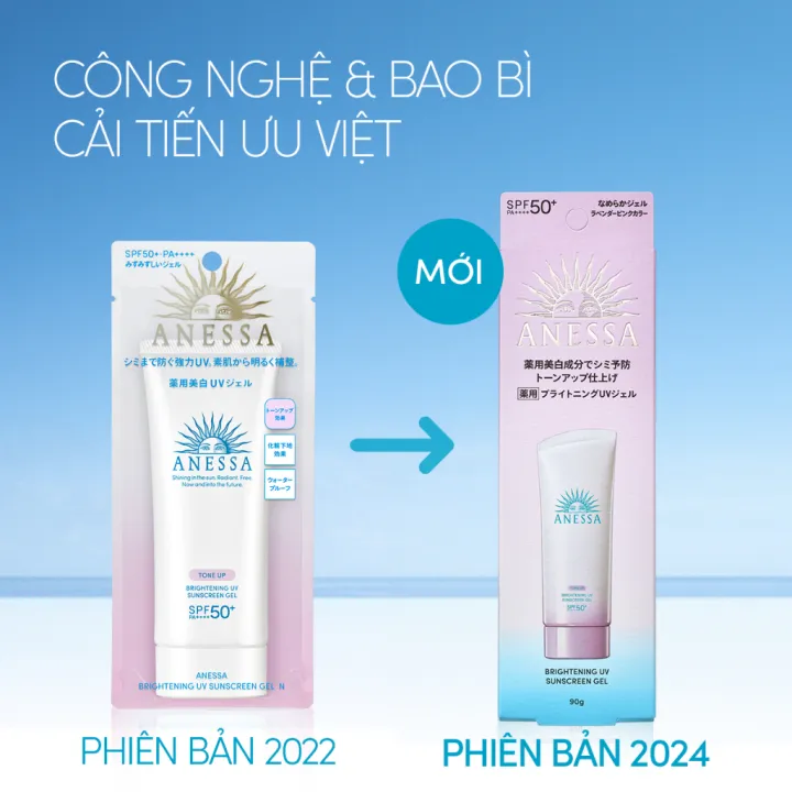 Gel Chống Nắng Anessa Dưỡng Sáng Nâng Tông 90g