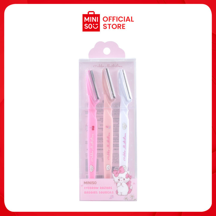 MINISO MIKKO Collection Eyebrow Razors (3 pcs) | Lazada PH