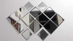 cermin Bevel 20 x 20 cm tebal 5ml - Cermin hiasan dinding - Cermin kaca
