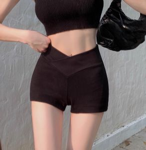 Hot Girl Mùa Hè Cạp Cao a Quần Short Nữ Quần Chạy Bộ Yoga Bó Sát Co Giãn Thường Ngày Mẫu Mới Hot