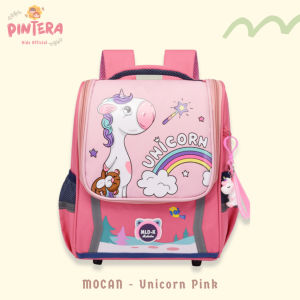 Pintera - Tas Sekolah Anak Perempuan TK SD Ransel Besar Rabbit Kelinci Free Gantungan Kunci - Mocan