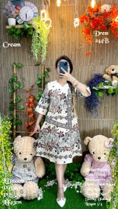 Dress Wanita 244B Lengan 3per4 detail keterangan ada digambar brt 310gram