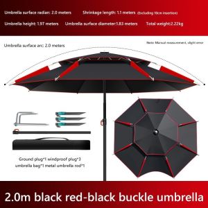 TAKE Payung Mancing Besar 2.6M Big Fishing Umbrella Payung Besar Outdoor Payung camp Beach Rainproof UV Sun Shade