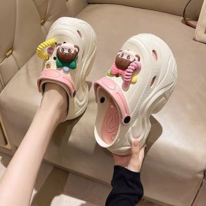 Wedding Shoes High-Heeled Clogs Cartoon Slippers WomenS Summer Home Non-Slip Eva Slippers Outdoor Non-Slip Sandals For Home Use