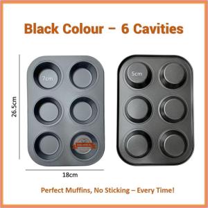 6/12Cup Non Stick Carbon Steel Muffin Pan Cupcake Pan Muffin Cake Mould Cake Pan Bakeware