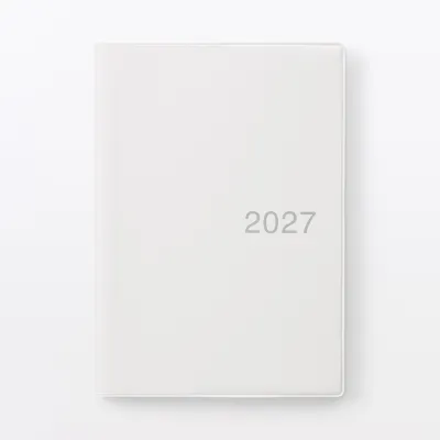 [NEW ARRIVAL] MUJI 2027 Monday Start Monthly Planner / From Dec. 2026 White Grey