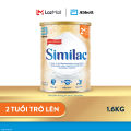[CHỈ TỪ 20H 5-8.6 TẶNG QUÀ CHO ĐH 899K-SLCH] Sữa bột Similac 2+ 1.6kg đột phá dinh dưỡng 5G mới cho trẻ từ 2-6 tuổi  (Bao bì thay đổi theo từng đợt nhập hàng). 