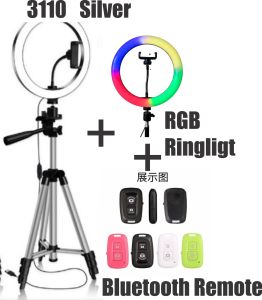 Paket Ring Light RGB Besar 4 Warna dan Tripod Lampu Ringlight Tiktok FYP Vlog Youtube Instagram Live Video
