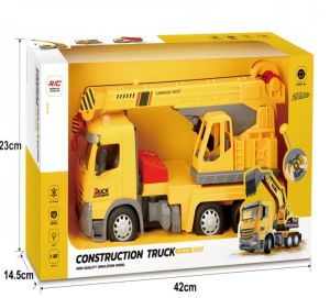 รถเครนของเล่นรถ รถเครนบังคับรีโมท โมเดลรถบรรทุกวิศวกรรม รถของเล่นรีโมท  รถของเล่น