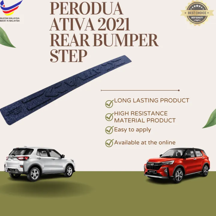 PERODUA ATIVA 2021 REAR BUMPER STEP PROTECTORS | Lazada