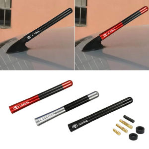 【COD&Ready Stock】Car Antenna 12cm Carbon Fiber Universal Car Roof Short Antenna Modification Radio Aerial AM FM Antena Signal Receiver Car Aerial Car Antenna Toppers Aluminum Car Decoration with Screw Bolt Car Styling Car Exterior Accessories