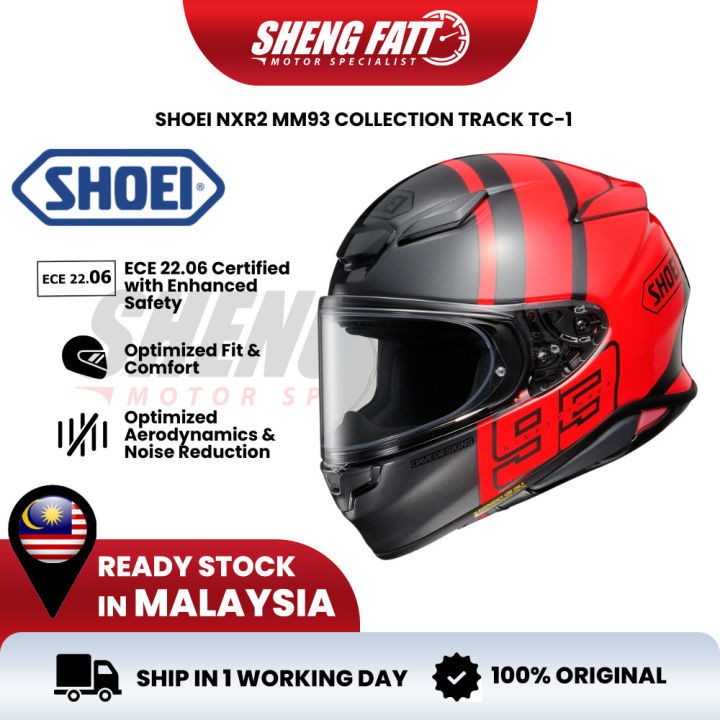 SHOEI NXR2 MM93 TRACK TC-1 Full Face Helmet Lightweight Racing