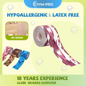 GYM·PRO Băng Kinesiology Cotton Thoáng Khí Băng Kinesiology Kinetic Uncut Chống Nước Đục Lỗ Để Giảm Đau Đầu Gối Khuỷu Tay & Cơ Vai Không Cắt Không Latex