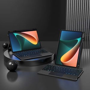 Magnetic Detachable Bluetooth Keyboard Case for Xiaomi Pad 8 7 6 5 Pro 7S 6S Pro Redmi Pad Pro 12.1 with Backlight TouchPad Cover