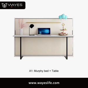 Folding Murphy Bed Hidden Bed With Table & Cabinet Combination Customizeable