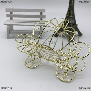 [COD] MENGYUR Creative Pumpkin Carriage Decor Golden Candy Box Pumpkin Cart gift