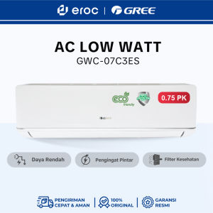 GREE AC Deluxe Low Watt 3/4 PK GWC-07C3E - Warna Putih [UNIT ONLY]