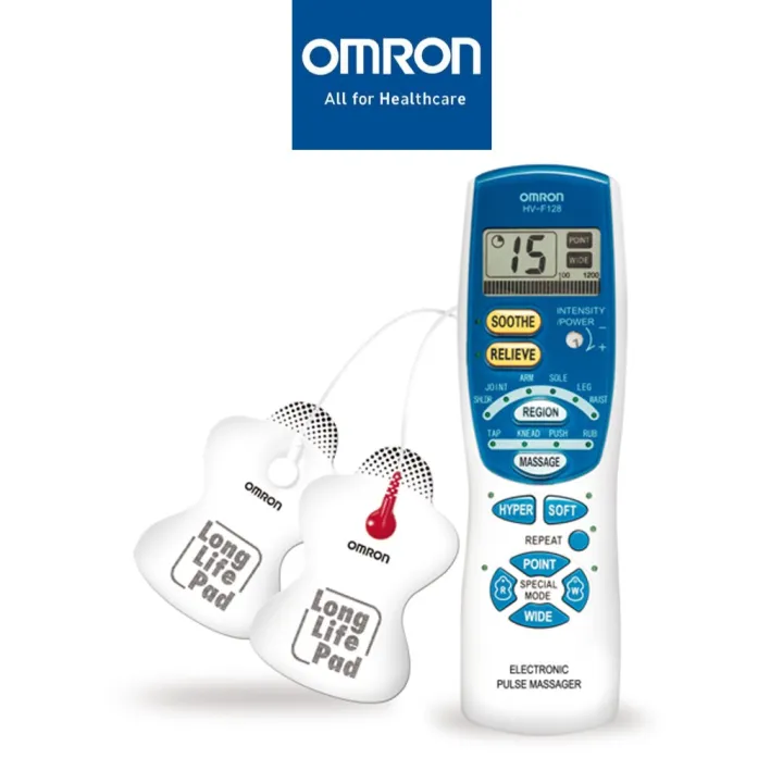 Máy mát xa xung điện trị liệu OMRON HV F128 (bảo hành 2 năm)- massage OMRON