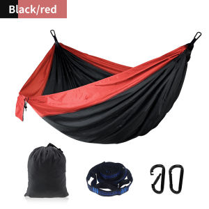 Adjustable Straps Good Load-bearing Capacity Nylon Hammock Sports Travel Camping Hiking Hammock Outdoor Portable Hammock