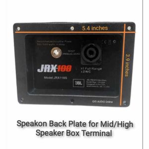 Back Plate for mid/high speaker box Wiring Terminal