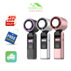 Quạt Cầm Tay Mini Homelux Làm Mát Nhanh 100 Tốc Độ Pin Sạc 5000mAh – Quạt Làm Mát Cầm Tay