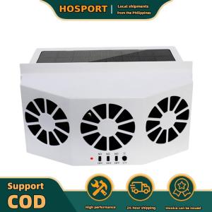 【HOSPORT】 Auto Ventilation Fan 3 Heads Auto Cooling Fan Multi-angle Adjustable Auto Parts