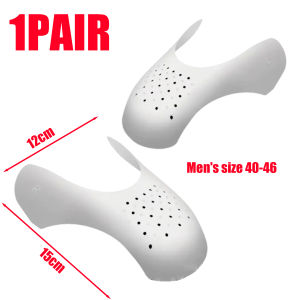 10Pcs Light Anti Crease Protector Toe Cap Crease Bending Supporting White Black Breathable Shoe Support Frame Crease-Resistance for Sports