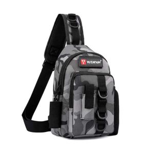 SERAPHYXO Rod Holders Fishing Chest Bag Bait Storage Waterproof Lure Fishing Bags Multifuctional Waist Bag Fishing Tackle Pack Hiking Camping