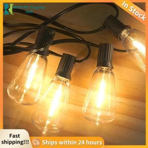 【HFM】 Solar String Lights Outdoor Shatterproof Bulbs Globe Solar Powered String Lights with 8 Lighting Modes Solar Powered Patio Light for Outside Decor