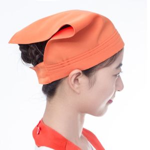 Velcro Hat Headscarf Hat Kitchen Head Cap Anti-Fume Triangle Headscarf Waiter Work Cap Salesman Triangle Scarf Chef Men Women Work Cap魔术贴帽子头巾帽子厨房帽防烟三角头巾服务员工作帽销售员三角头巾厨师男女工作帽